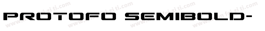 Protofo SemiBold字体转换